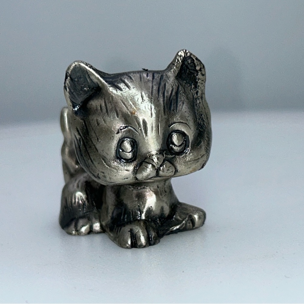 FONDERIE LO-PE OSIMO Pewter Cat Figurine